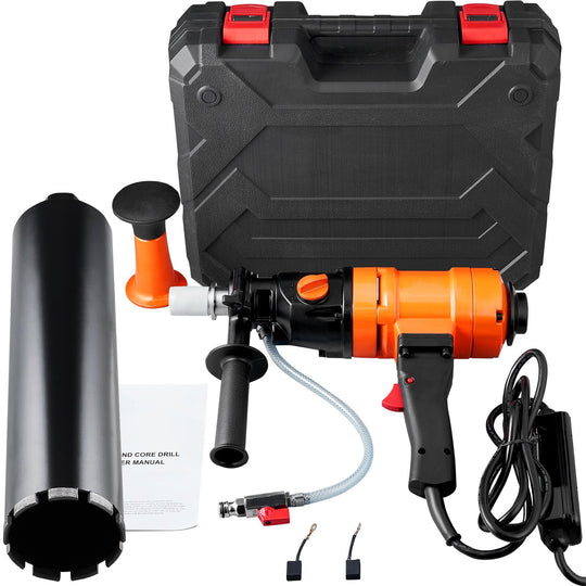 Diamond Core Drill Machine Handheld Concrete Core Drill Rig 4In Bit 1500W