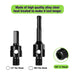 2 1/2 Inch Dry Core Drill Bit with Pilot Bit and 2 Pcs Adapters (SDS plus Adapter&Hex Adapter), 5/8"-11 Threaded Diamond Core Bit for Concrete/Brick/Masonry, 10" Drilling Depth