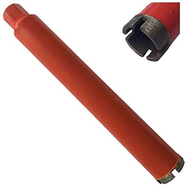 1-3/4" Wet Drill Core Bits for Concrete and Hard Masonry, Diamond Hole Saw, 14" Drilling Depth, 1-1/4"-7 Arbor, Wet Only