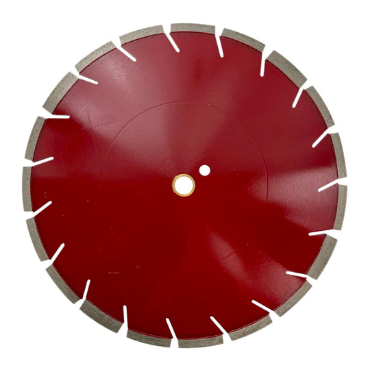14” High Speed Diamond Saw Blade for Concrete and Masonry with Heat Treated Core and Laser Welded Segments, 4-5/8" Cutting Depth, 1" Arbor