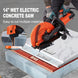 Uimoso 14'' Electric Concrete Saw Wet/Dry Saw Cutter with Water Pump and Blade