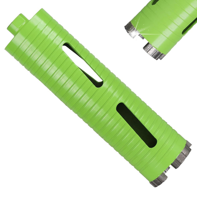 3 Inch Dry Core Drill Bit, 5/8"-11 Threaded Core Bits for Concrete, 10" Drilling Depth Laser Welded Diamond Core Drill Bit for Reinforced Concrete Brick Masonry