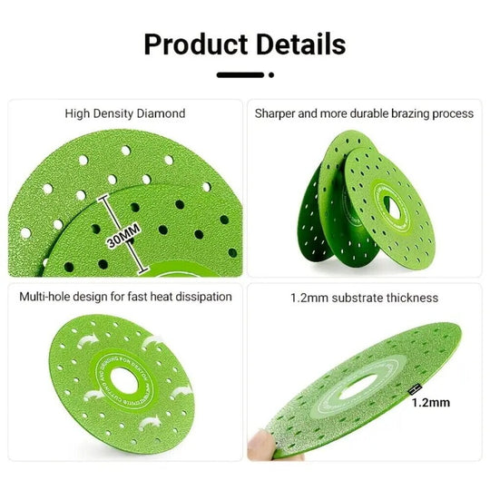 3PCS Rock Plate Flat Grinding Blade Tile Chamfering Cutting and Sanding Blade