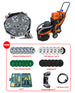 220V Concrete Floor Grinder Polishing Machine W/ 30L Dust Bucket 6 Grinding Head