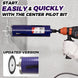 2-1/2" Pro Dry Core Drill Bit with Pilot Bit & 3 Adapters (SDS Plus/Sds Max/1/2 Hex), Upgraded-Welded Core Bits for Concrete with Rebar, Masonry, Brick, Mortar - 9.5" Depth, 5/8"-11 Thread
