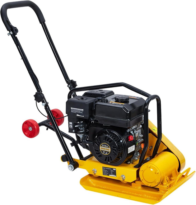 Walk-Behind Vibratory Plate Compactor Rammer 7HP 212Cc Gas Engine Soil Tamper