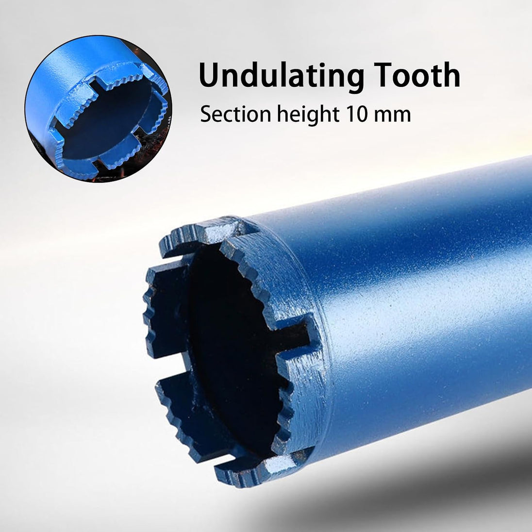 4" Wet Core Drill Bits with 1-1/4"-7 Thread Featuring 15.74" Drilling Depth 10Mm Diamond Segment Specifically Designed for Heavy-Duty Applications in Reinforced Concrete Brick and Masonry