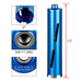 Diamond Core Drill Bits 2" Diameter 10"/254Mm Drilling Depth 5/8-11" Thread Core Bit Turbo Laser-Welded Segments for Cured Concrete With, Brick, Block, Masonry, with Two Adapters