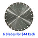 14" DIAMOND SAW BLADE - for Hard Concrete / Masonry / Stone / Pavers / Roof