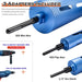 1" Dry Core Drill Bit, 5/8"-11 Thread, with 3 Adapters Included: SDS Plus, SDS Max and 1/2" Hex Shank -9.5" Drilling Depth Diamond Core Bits for Concrete, Brick, Block, Stucco and Masonry