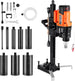 Diamond Core Drilling Machine, 0.8-8 in Drilling Diameter, Stand-Mount Dry and Wet Concrete Core Drill Rig with 8 Drill Bits, 800 RPM Speed, UNC1 1/4-7 Thread, for Concrete Brick Stone, 3000W