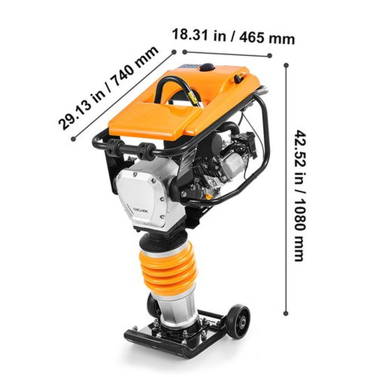 6.5 HP 196 Cc Four-Spring Jumping Jack Vibratory Rammer Tamper Compactor