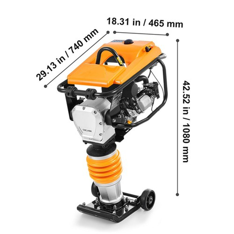 6.5 HP 196 Cc Four-Spring Jumping Jack Vibratory Rammer Tamper Compactor