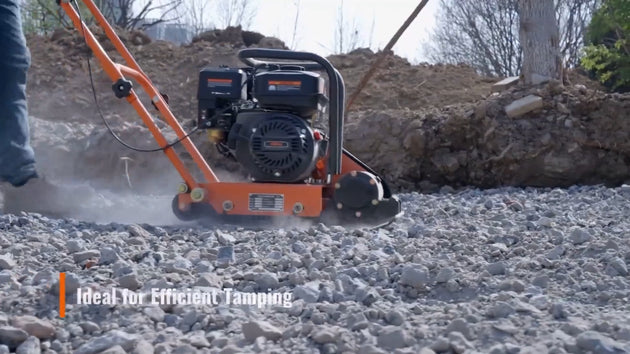 Uimoso Walk-Behind Vibratory Plate Compactor Rammer 2.8HP 78.5Cc EPA Soil Tamper