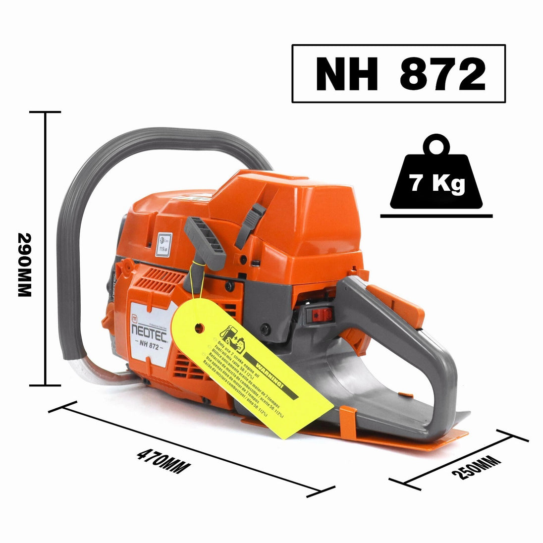 71Cc Gas Chainsaw Power Head Compatible with Husqvarna 372XP Milling Tree No Bar