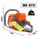 71Cc Gas Chainsaw Power Head Compatible with Husqvarna 372XP Milling Tree No Bar