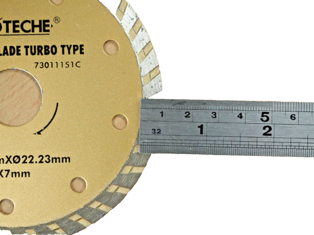 Lot of (10) 4-1/2" Diamond Blade Wet/Dry Turbo Arbor 7/8" 5/8" 20Mm