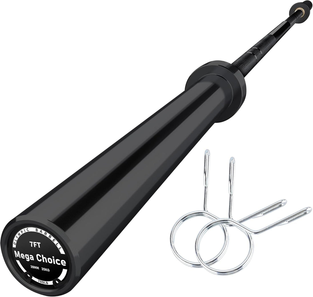 7FT Olympic Barbell Bar 45LB Powerlifting 700LB Capacity Weightlifting Bar