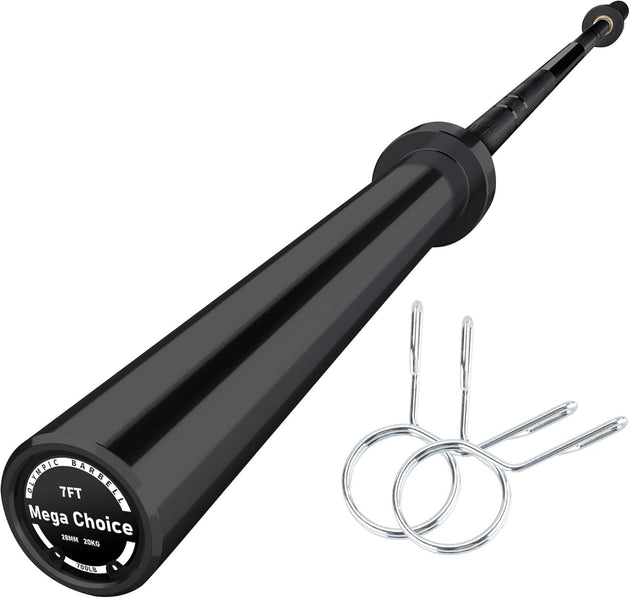 7FT Olympic Barbell Bar 45LB Powerlifting 700LB Capacity Weightlifting Bar
