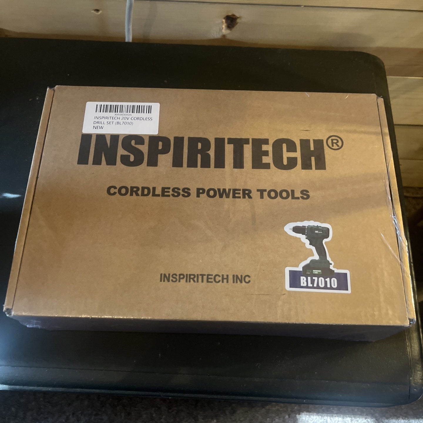 20V Cordless Brushless Power Drill Set with 2 Batteries and Charger, Tool Bag