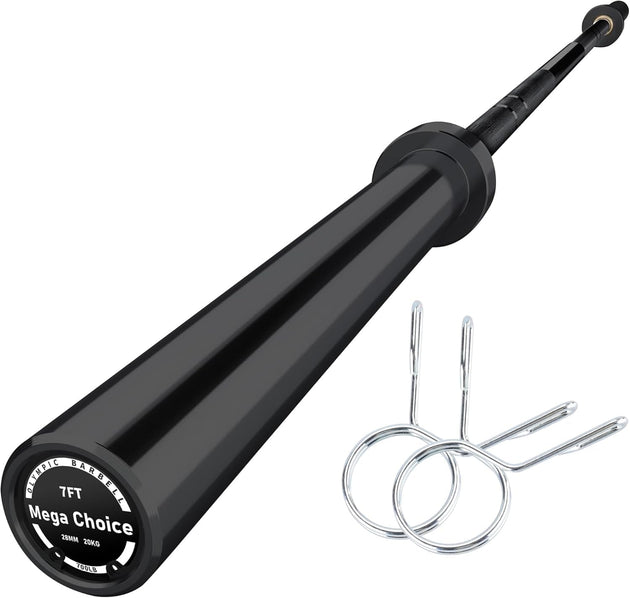 7FT Olympic Barbell Bar 45LB Powerlifting 700LB Capacity Weightlifting Bar