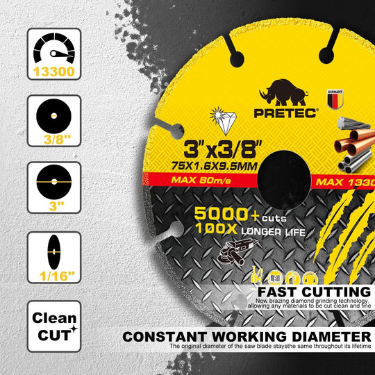 4/4.5Inch Diamond Cutting Wheel Wet Dry Cutting Saw Blade/Disc Grinder Wheel