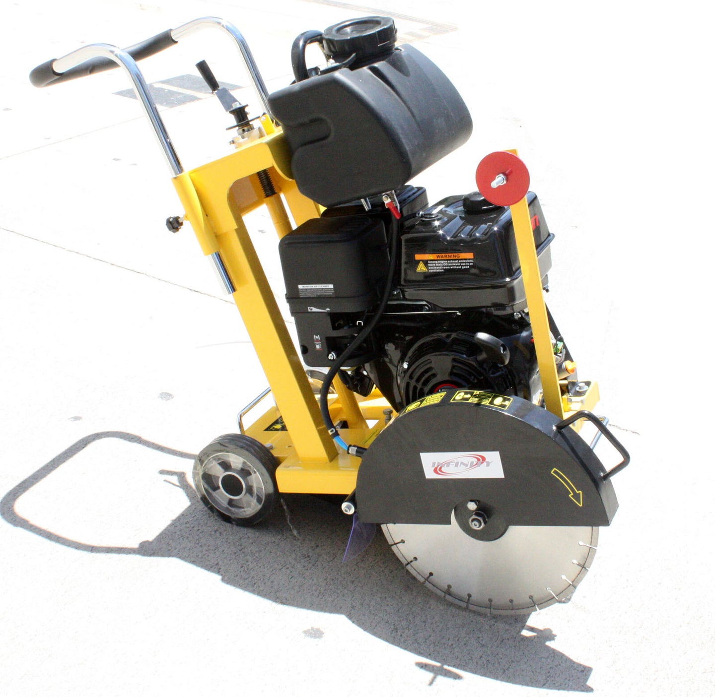 420Cc 14HP Gas Power Walk behind Push Pavement Concrete 16" Cut off Saw W/ Blade