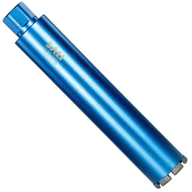 Wet Diamond Core Drill Bits 3"/77Mm Diameter, 15"/380Mm Drilling Depth Concrete Core Drill Bit, 1-1/4-7" Thread Core Bit Turbo Laser-Welded Segments with Rebar, Brick, Block, Masonry, Stone