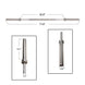 Olympic Barbell 7FT 6FT 5FT 2 Inch Gym Fitness Training Zinc Lifting Weight Bar