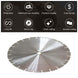 LSS 16 Inch Diamond Blades Dry or Wet Cutting General,Purpose Power Saw Blade,For Masonry Brick Marble Concrete Circular Saw Blade (16")