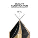 10218A Countersink Drill Bit Set for Wood and Metal, 1/4” Tri-Flat Shank, 5 Piece Countersink Bits, M2 High Speed Steel