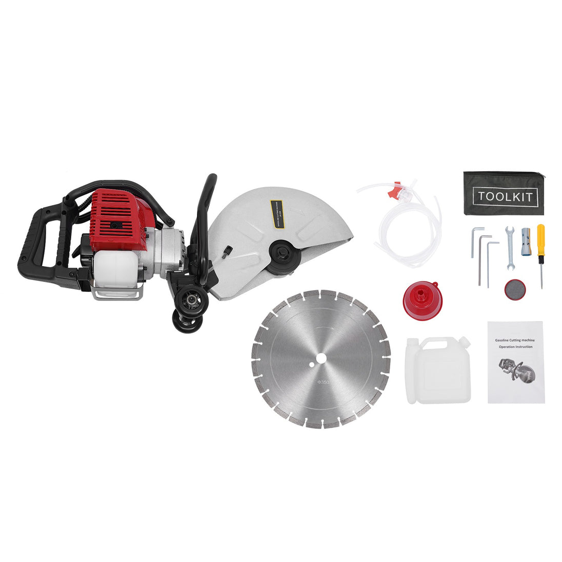 Gas Concrete Cut off Saw 2 Stroke 52 CC Cement Masonry Wet Dry Saw Cutter+Blade