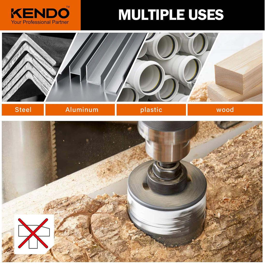 5PCS Countersink Drill Bit Set, High Speed Steel Countersink Bits, 82 Degree 5 Flute Pieces, 1/4 Inch Hex Shank, Fit for Sink Holes into Metals, Wood, Plywood, Plastic with Aluminum Case