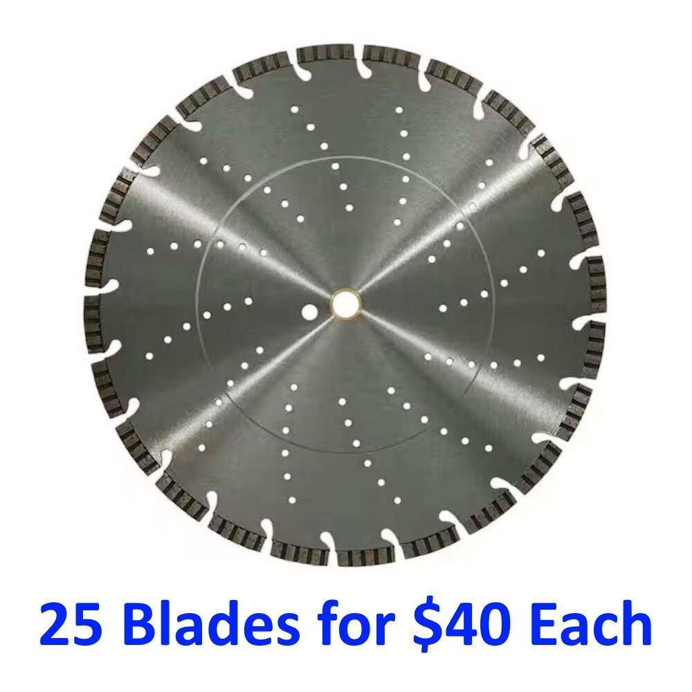 14" TURBO SEGMENT DIAMOND SAW BLADE - Concrete / Masonry / Stone / Pavers / Roof