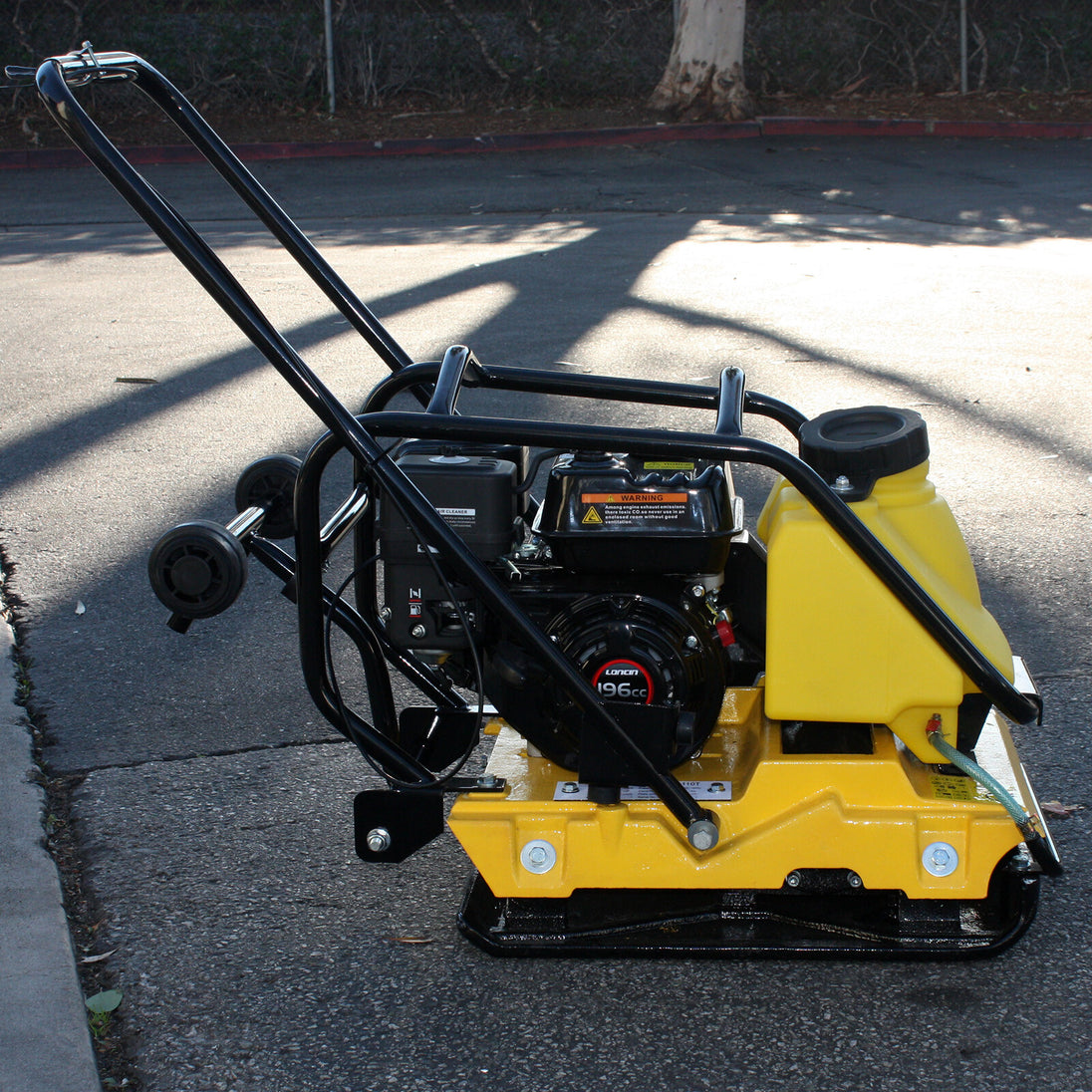 6.5HP Large Plate Walk behind Vibratory Plate Compactor Rammer Water Tank C110T