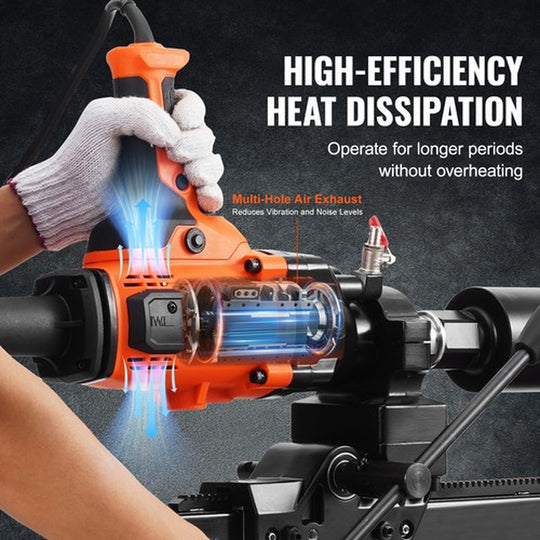 Core Drill Machine 0.8-6.3In Dia 2000W Handheld and Stand Core Drill Rig