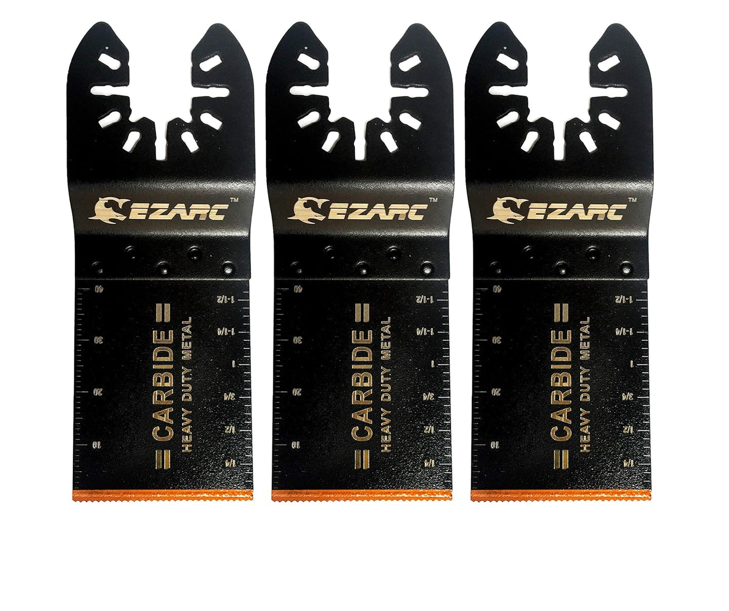 Carbide Oscillating Tool Blades, Multitool Blades Heary Duty for Hard Material, Metal, Nails. Bolts. Screws, 3-Pack