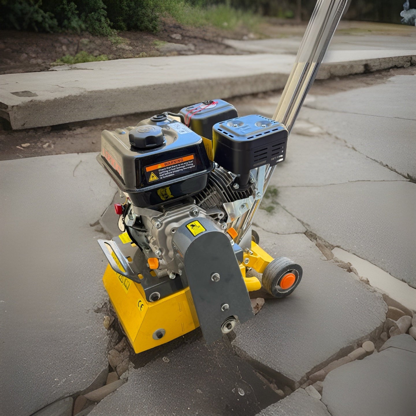 8" Asphalt Floor Scarifier Planer Grinder Preparation Machine W/6.5Hp Engine