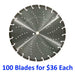 14" TURBO SEGMENT DIAMOND SAW BLADE - Concrete / Masonry / Stone / Pavers / Roof