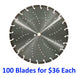 14" TURBO SEGMENT DIAMOND SAW BLADE - Concrete / Masonry / Stone / Pavers / Roof