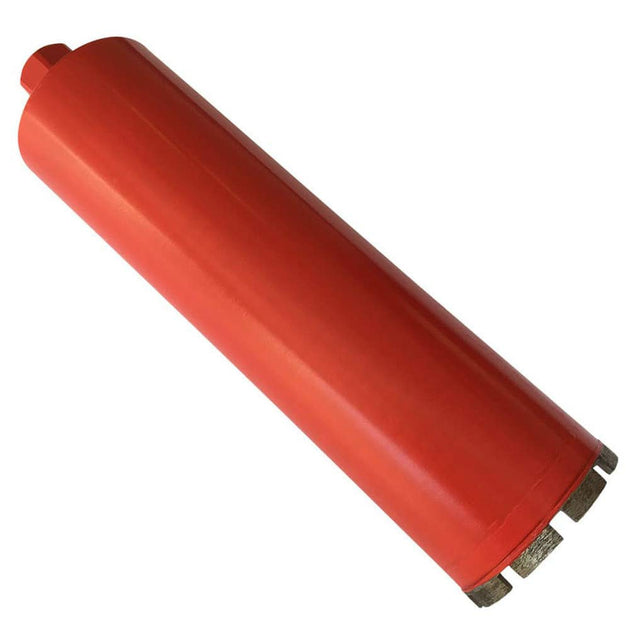 3" Wet Drill Core Bits for Concrete and Hard Masonry, 10Mm Segment Height, 14" Drilling Depth, 1-1/4"-7 Arbor, Wet Only