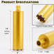 4 Inch Wet Core Drill Bits,  4" Core Bit for Concrete, 14" Drilling Depth, 1-1/4"-7 Thread Diamond Core Bit for Cured Concrete with Rebar, Hard Masonry, Brick Block, Stucco, Stone (102Mm)