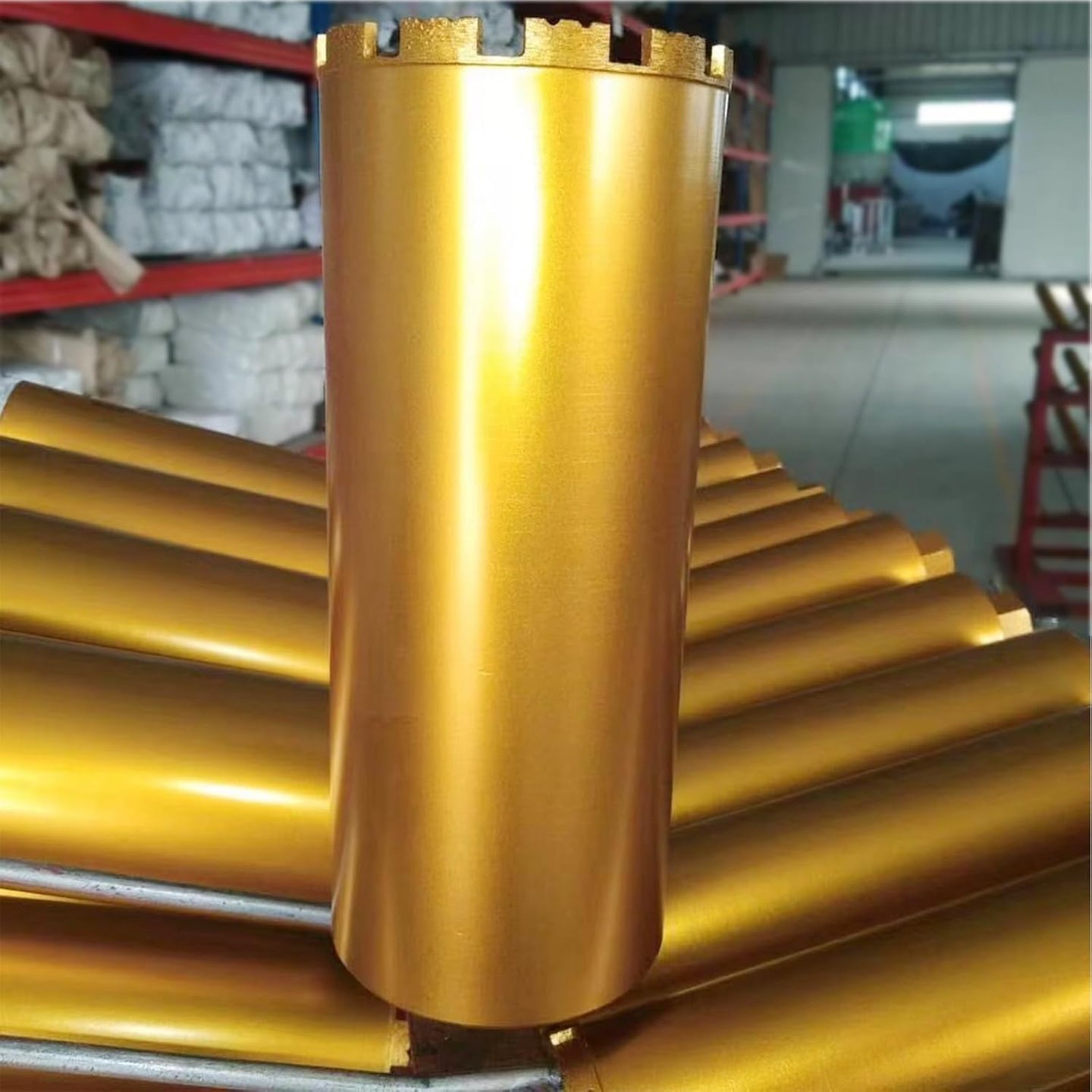 4 Inch Wet Core Drill Bits,  4" Core Bit for Concrete, 14" Drilling Depth, 1-1/4"-7 Thread Diamond Core Bit for Cured Concrete with Rebar, Hard Masonry, Brick Block, Stucco, Stone (102Mm)
