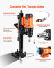 Diamond Core Drilling Machine, 0.8-8 in Drilling Diameter, Stand-Mount Dry and Wet Concrete Core Drill Rig with 8 Drill Bits, 800 RPM Speed, UNC1 1/4-7 Thread, for Concrete Brick Stone, 3000W