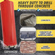 10" Wet Drill Core Bits for Concrete and Hard Masonry, 10Mm Segment Height, 14" Drilling Depth, 1-1/4"-7 Arbor, Wet Only