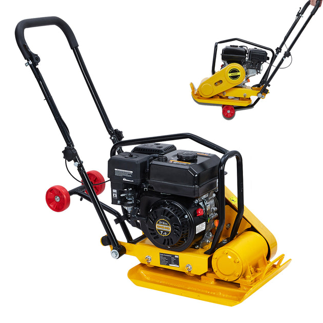 Walk-Behind Vibratory Plate Compactor Rammer 7.0HP 212Cc Gas Engine Soil Tamper