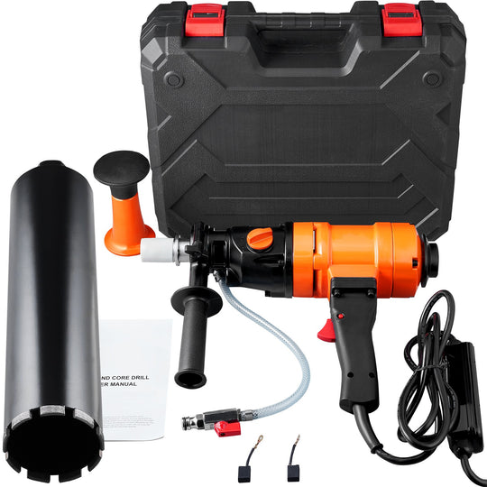 Uimoso Diamond Core Drill Machine Handheld Concrete Core Drill Rig 4In Bit 1500W