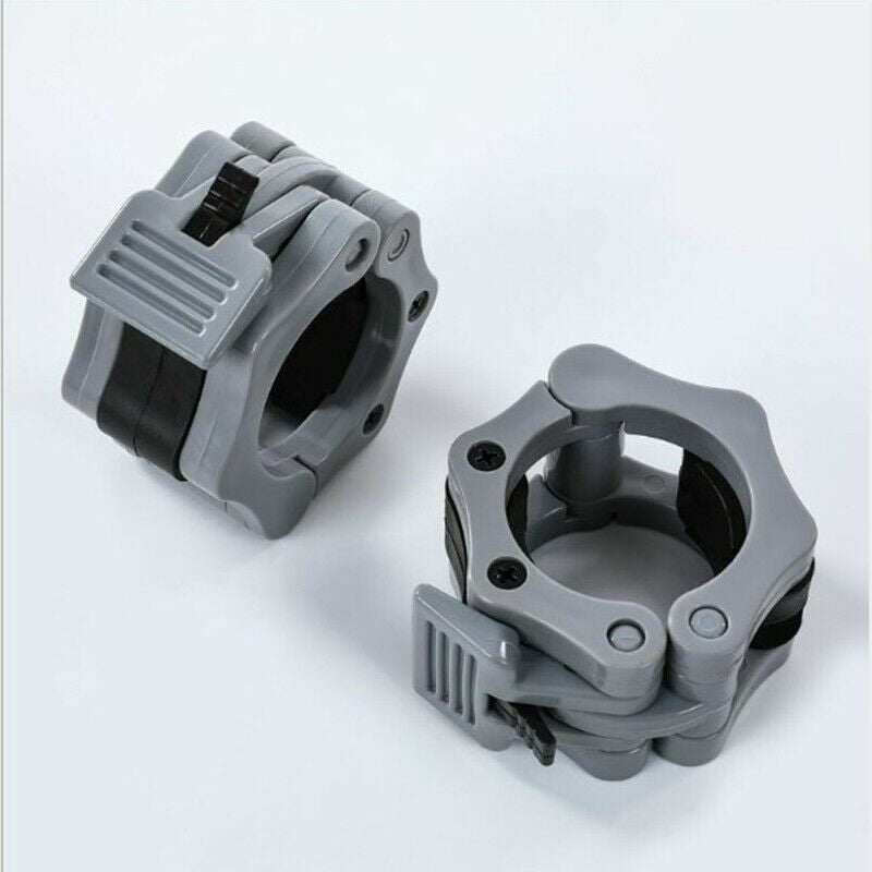 Olympic 1-2" Inch Barbell Clamps Quick Release Standard Bar Weight Plates 1 Pair