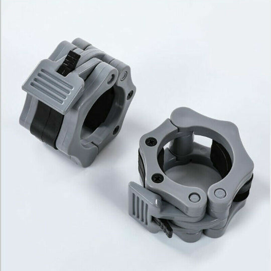 Olympic 1-2" Inch Barbell Clamps Quick Release Standard Bar Weight Plates 1 Pair