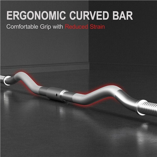 44Lbs Weights Barbell Weight Set Olympic Curl Bar with Weights for Home Gym